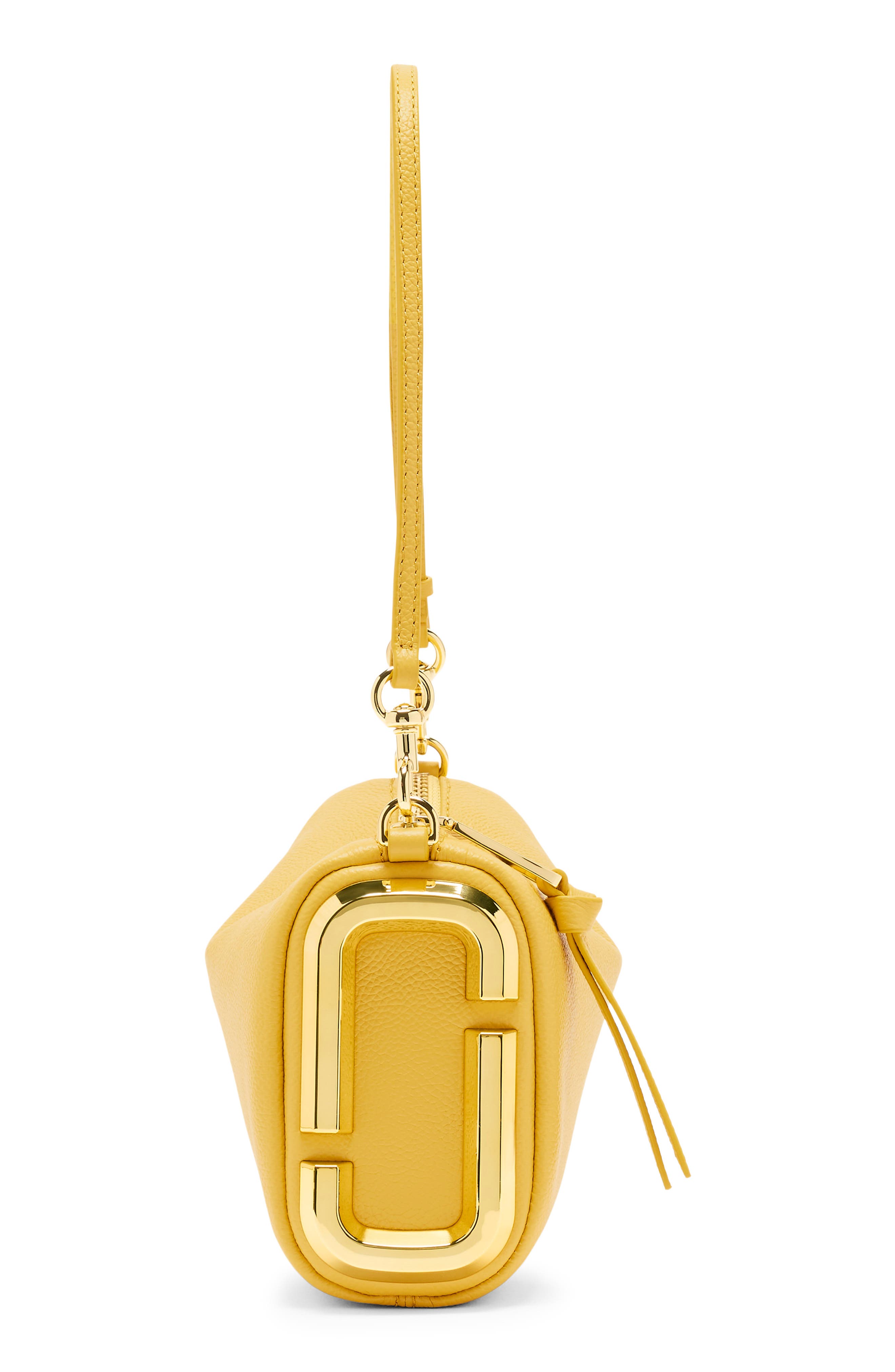 The Leather Snapshot Shoulder Bag, Alternate, color, DAFFODIL