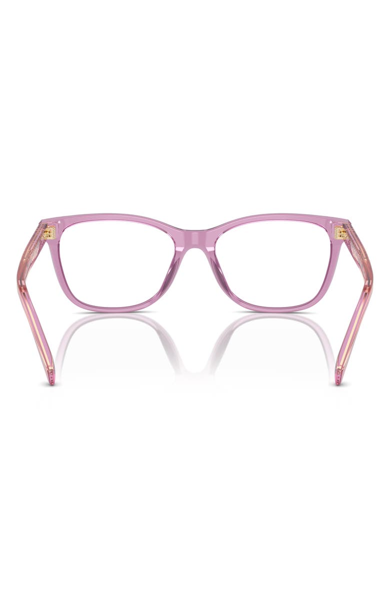 COACH 55mm Square Optical Glasses, Alternate, color, Amethyst / Demo Lens