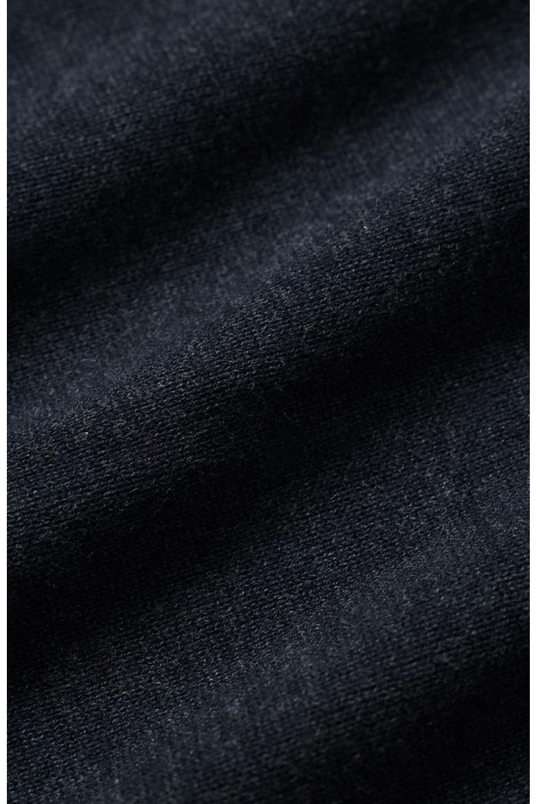 Organic Cotton Classic Fine Knit Collared Sweater Dress, Alternate, color, Midnight Blue Heather