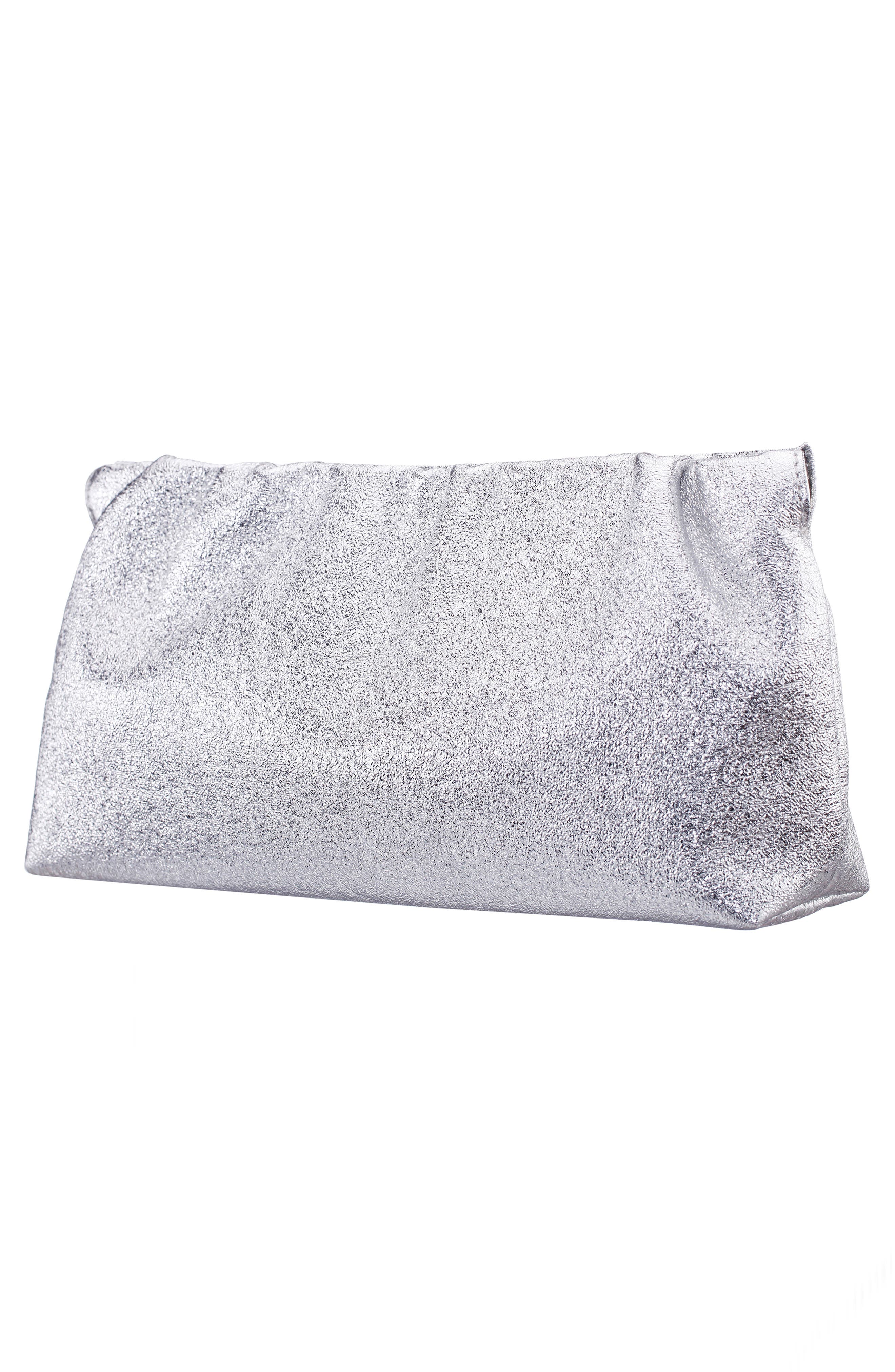 Thea Clutch, Alternate, color, SILVER