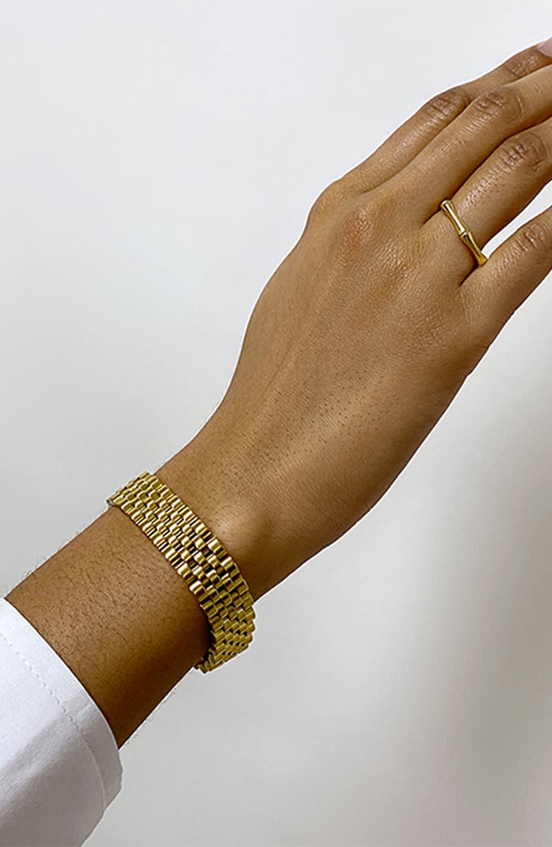 Adornia Watch Band Water Resistant Bracelet, Alternate, color, Yellow