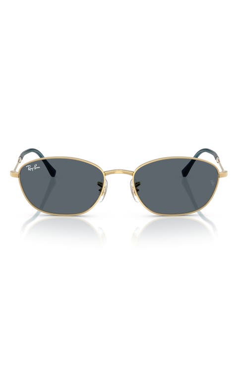 58mm Irregular Oval Sunglasses