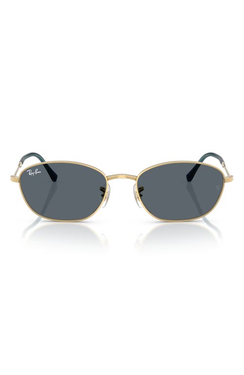 Ray Ban Ray-ban 58mm Irregular Oval Sunglasses In Gold