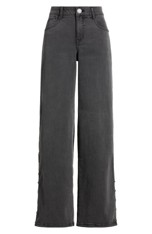 Wit & Wisdom Sam 'ab'solution High Waist Wide Leg Jeans In Black