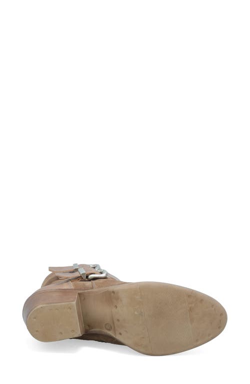 Miz Mooz Dayla Moto Bootie In Taupe Suede