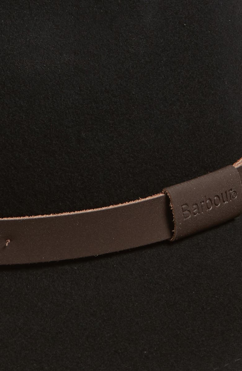 Barbour Crushable Bushman Fedora, Alternate, color, Black