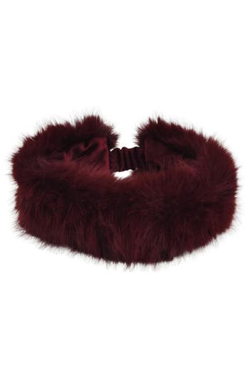 Marcus Adler Faux Fur Headband In Brown