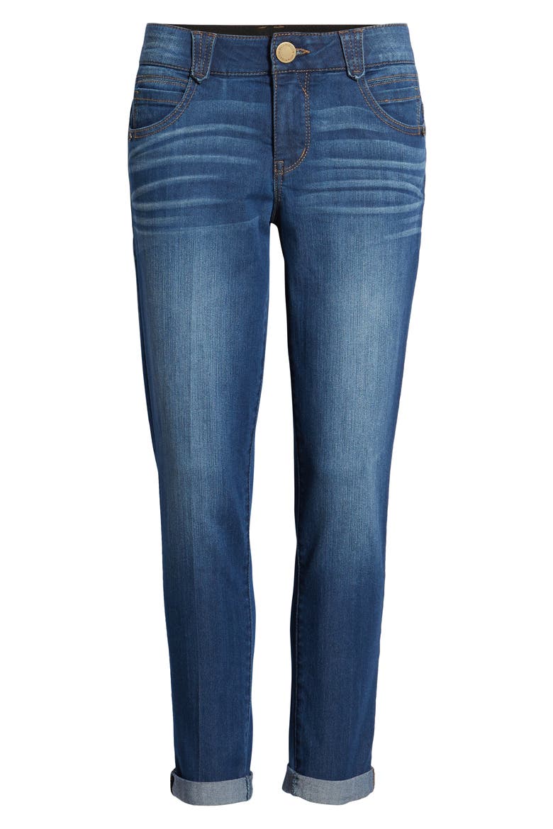 Ab-Solution Ankle Skimmer Jeans (Nordstrom Exclusive), Alternate, color, BLUE