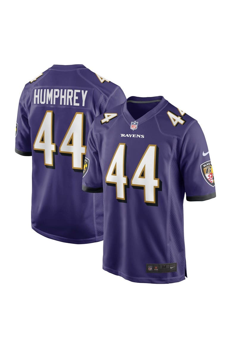 Men's Nike Marlon Humphrey Purple Baltimore Ravens Game Team Jersey, Main, color, Purple