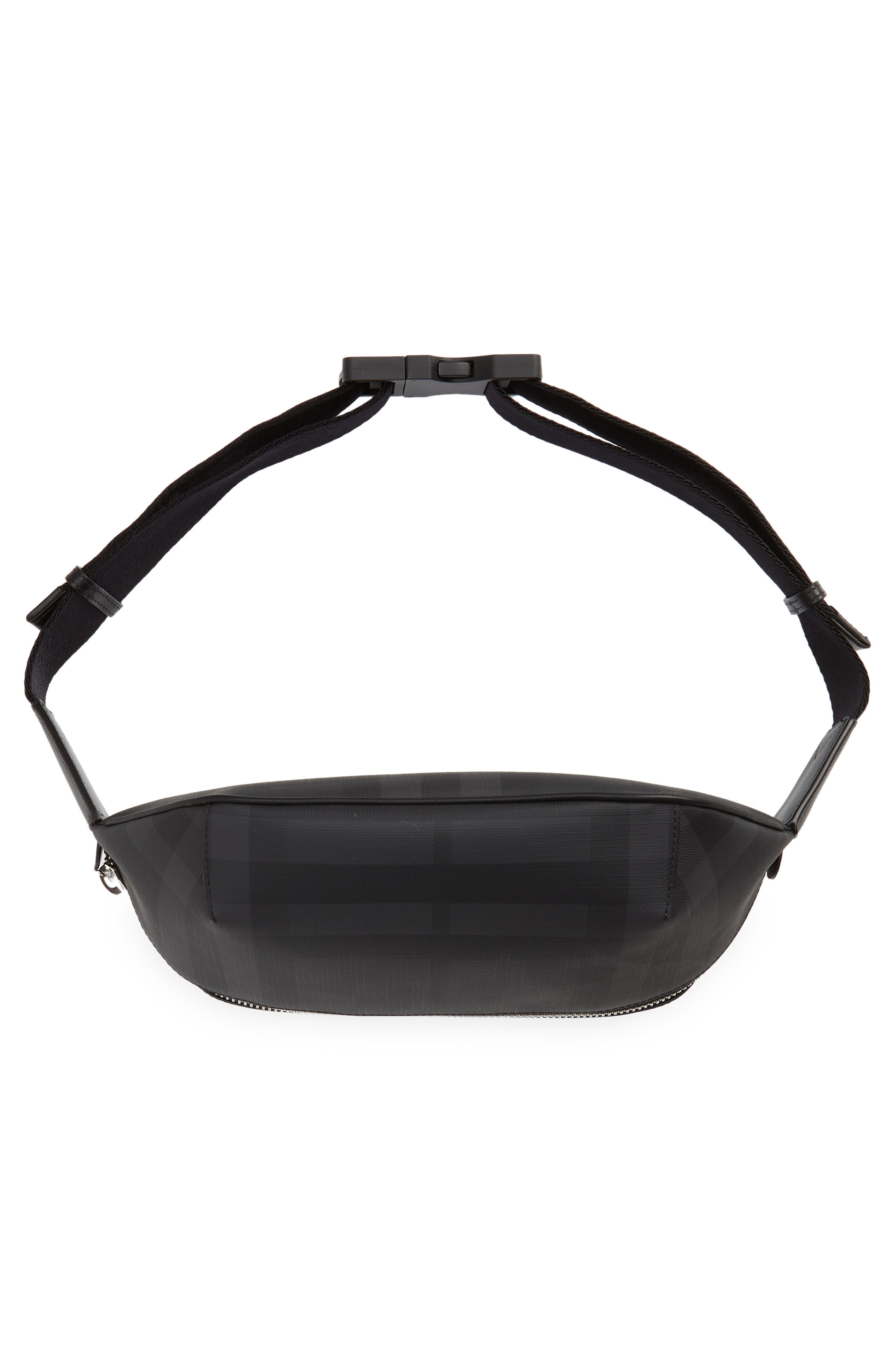 Burberry Medium London Check Canvas Belt Bag, Alternate, color, 