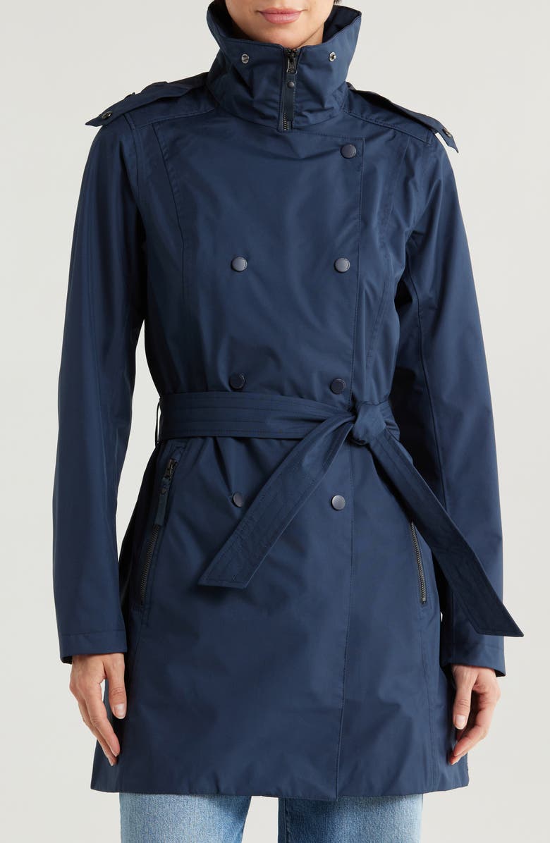 Helly Hansen Welsey II Insulated Waterproof Trench Coat, Alternate, color, 