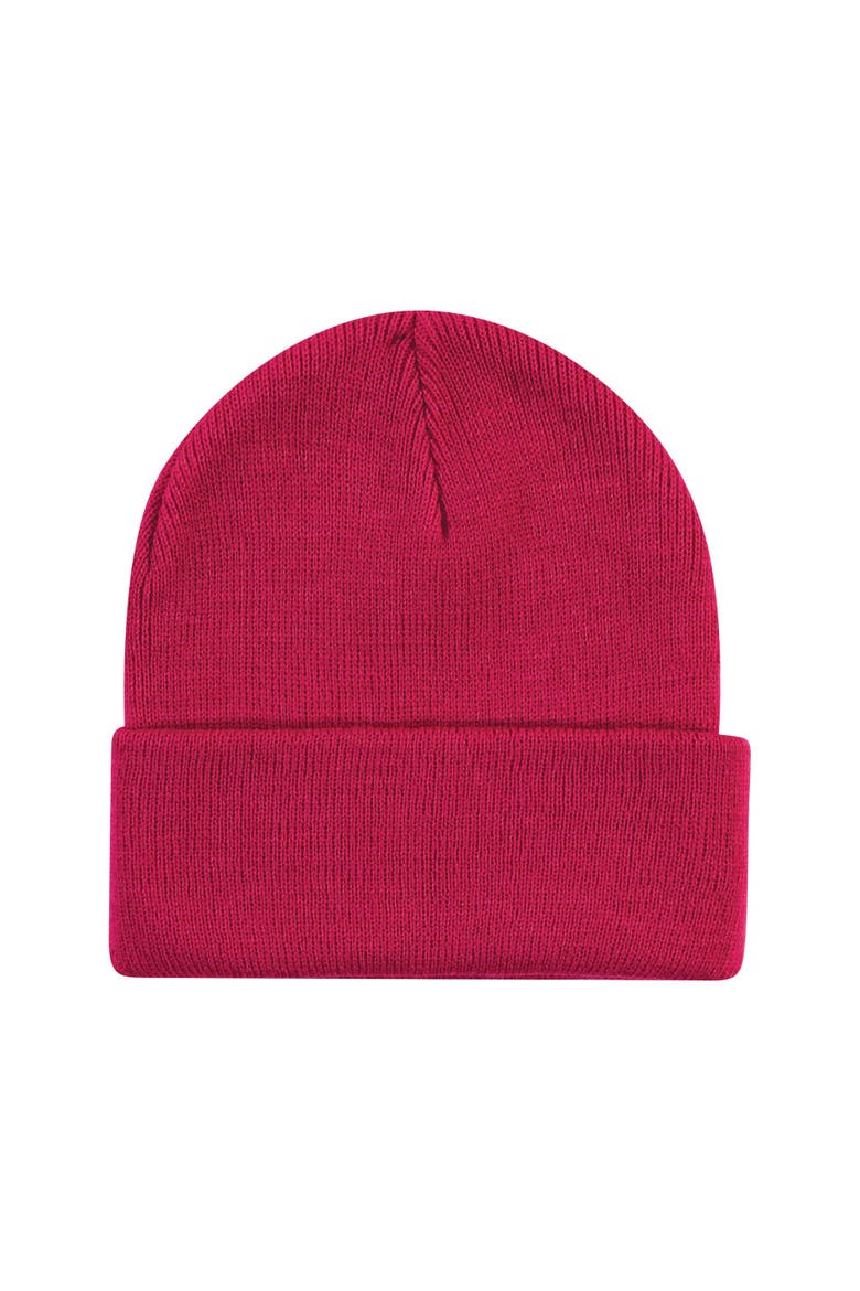 Knit Caps and Cuffed Beanies, Alternate, color, Dark Pink