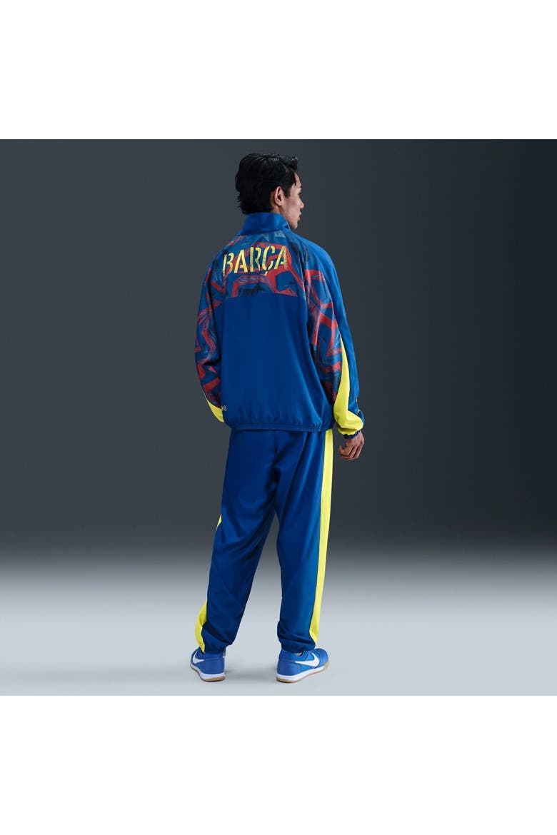 Men's Nike Blue Barcelona Special Edition Street Woven Full-Zip Jacket, Alternate, color, Blue
