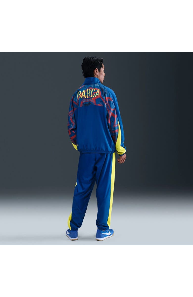 Nike Men
s Nike Blue Barcelona Special Edition Street Woven Full-Zip Jacket, Alternate, color, Blue