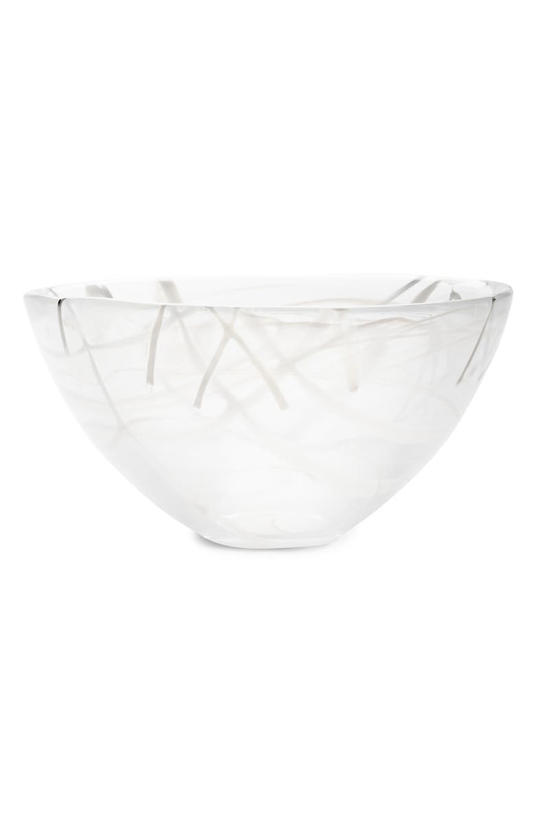 Kosta Boda Contrast Bowl, Main, color, White
