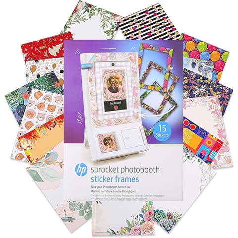 Decorative Stickers Frames, Custom Adhesive Frame Stickers Only for the HP Sprocket Photobooth