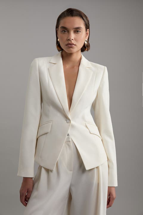 Crepe Blazer Jacket