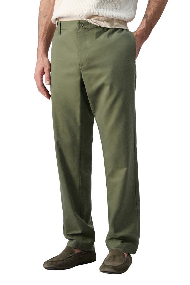 Regular Fit Chinos, Main, color, FOREST GREEN
