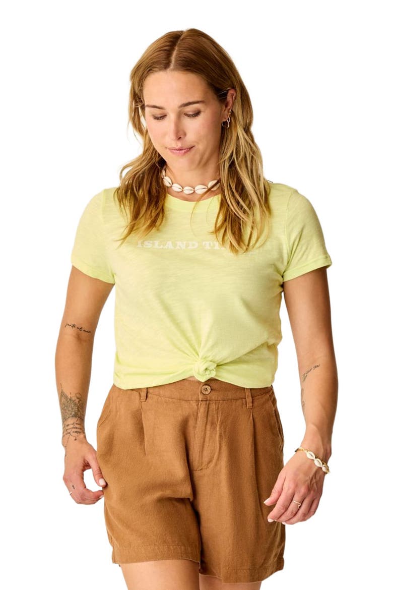 Cassidy Graphic Tee, Main, color, Limeade Island
