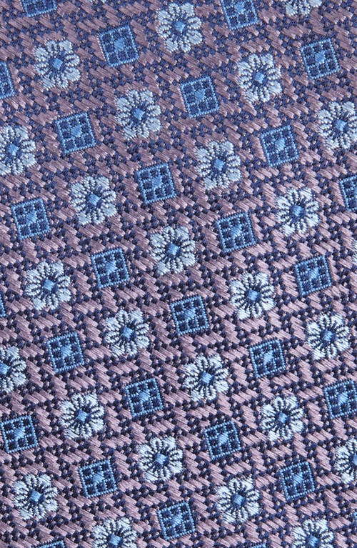 Nordstrom Montagna Neat Floral Medallion Silk Jacquard Tie In Blue