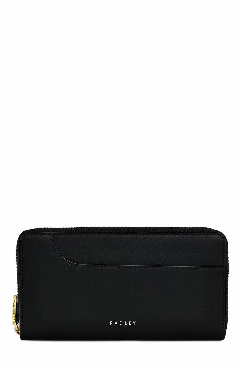Radley Pockets Large Zip Around Wallet, Main, color, Black