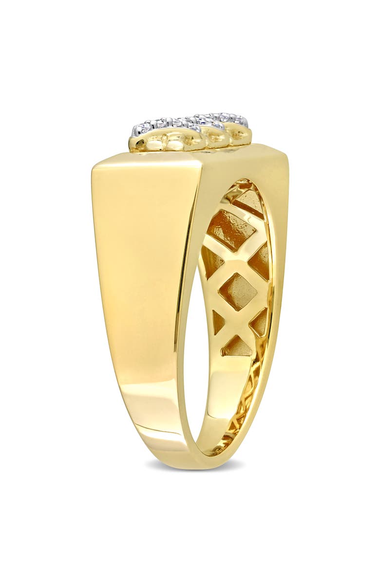 Julianna B. Diamond Triple Crossover Design Ring 14k Gold, Alternate, color, Yellow Gold