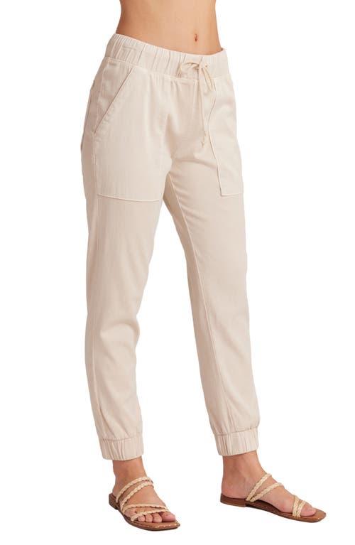Bella Dahl Pocket Joggers In Linen Sand