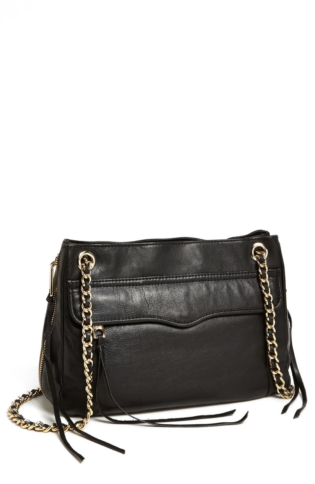 'Swing' Convertible Shoulder Bag, Main, color, BLACK