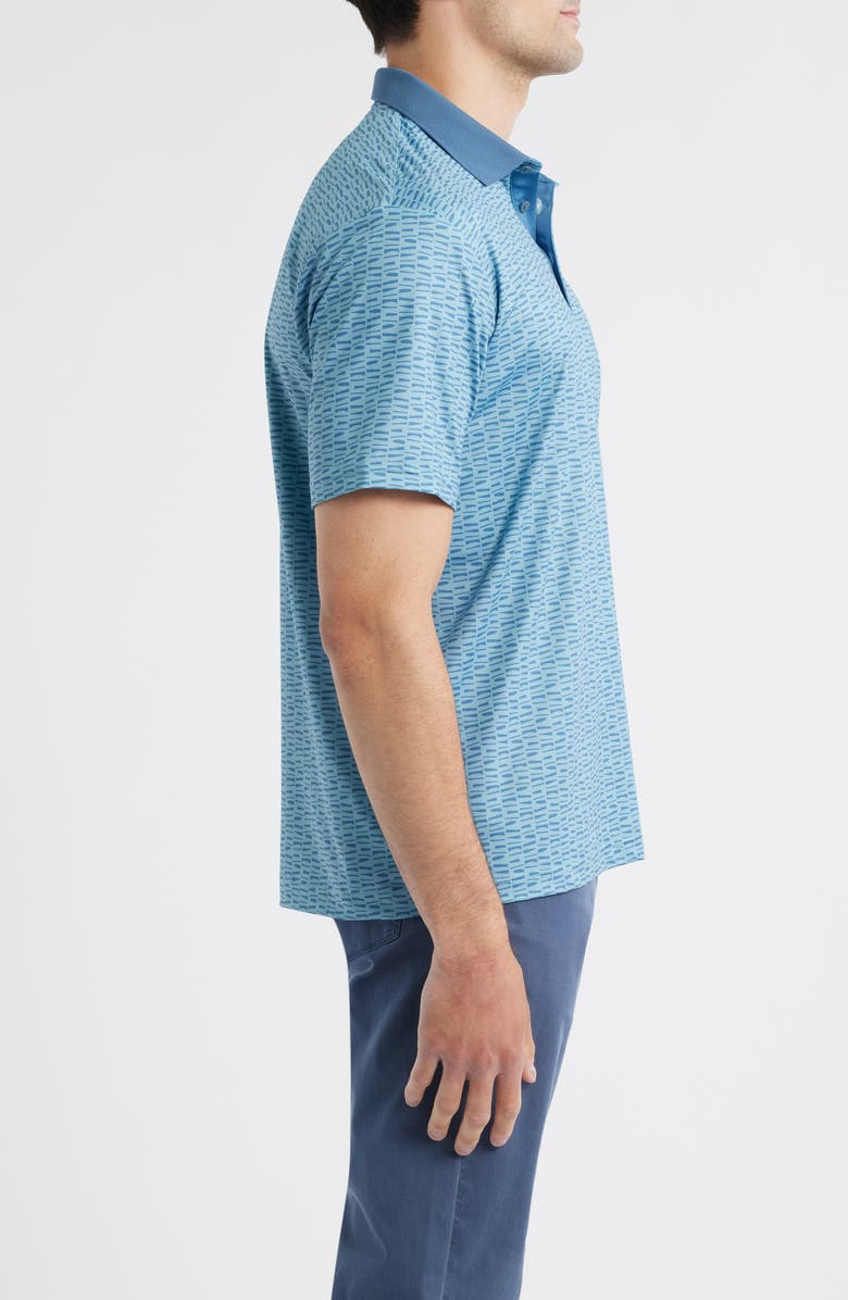 Swannies Rufus Broken Stripe Performance Golf Polo, Alternate, color, Bluestone