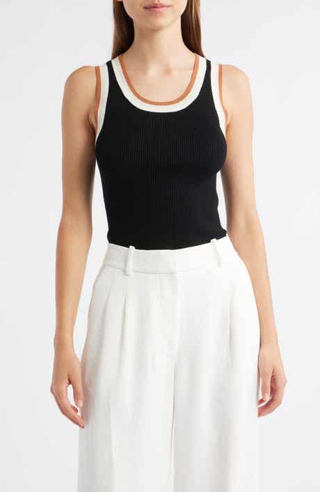 MANGO Crochi Rib Tank Top