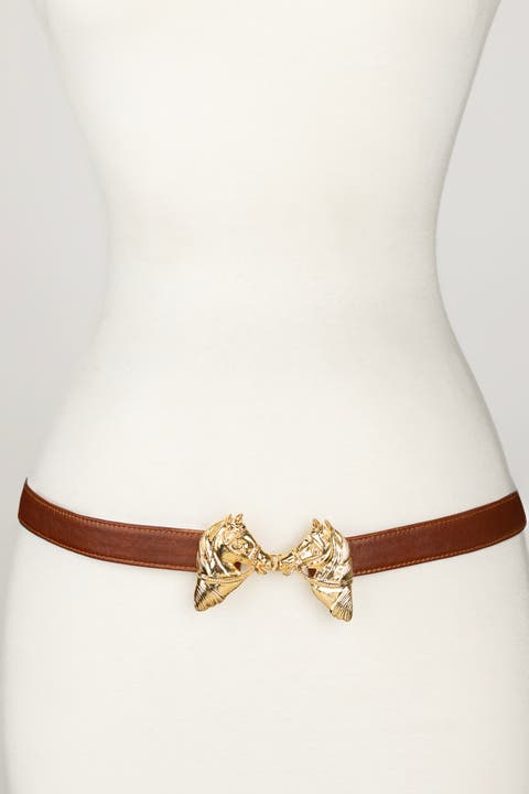Harvey Horse Clasp Leather Belt