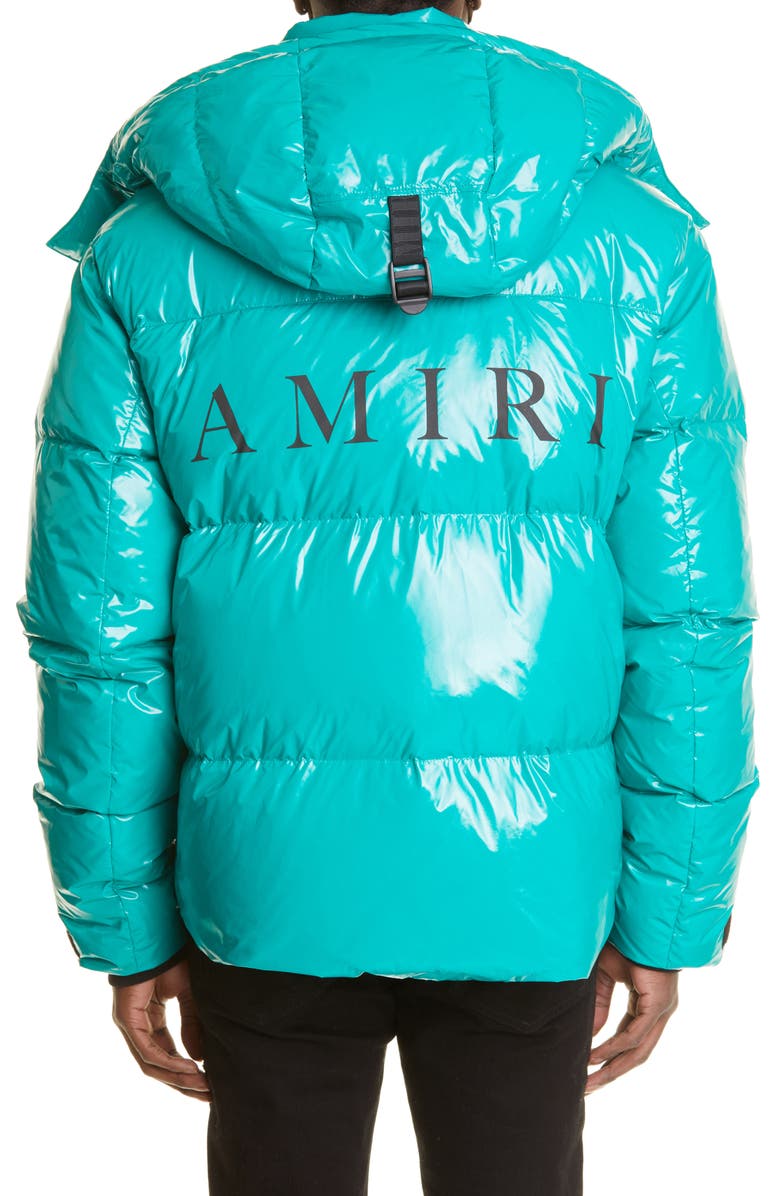 AMIRI M.A. Logo Down Puffer Jacket, Alternate, color,
