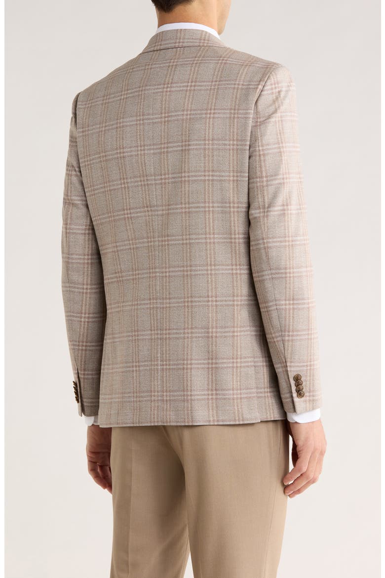 Two Button Notch Lapel Sport Coat, Alternate, color, TAN