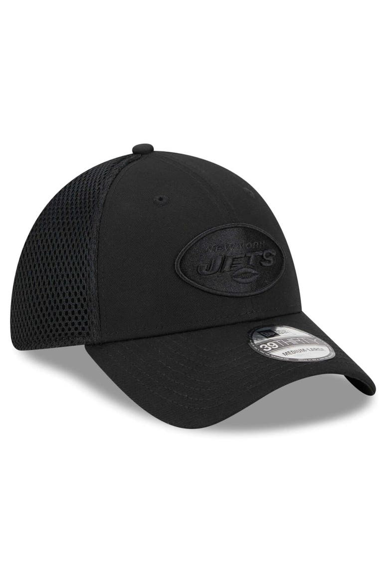 Men's New Era Black  New York Jets  Main Neo 39THIRTY Flex Hat, Alternate, color, Black