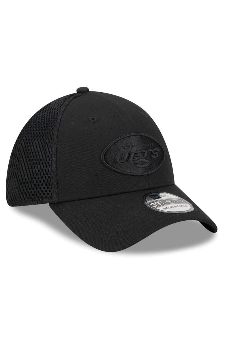 New Era Men's New Era Black New York Jets Main Neo 39THIRTY Flex Hat, Alternate, color, Black