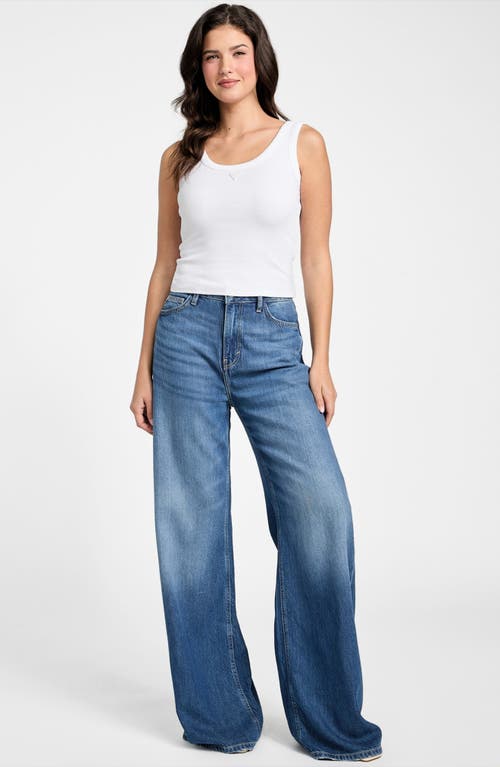 Guess Triangle Logo Patch Rib Tank