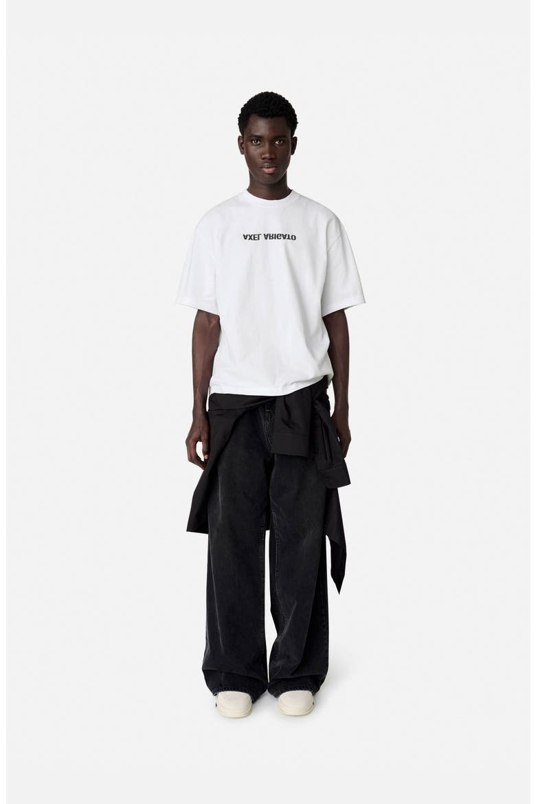 Distort Washed T-Shirt, Alternate, color, White