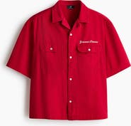 H&M Relaxed Fit Short-sleeved Utility Shirt
