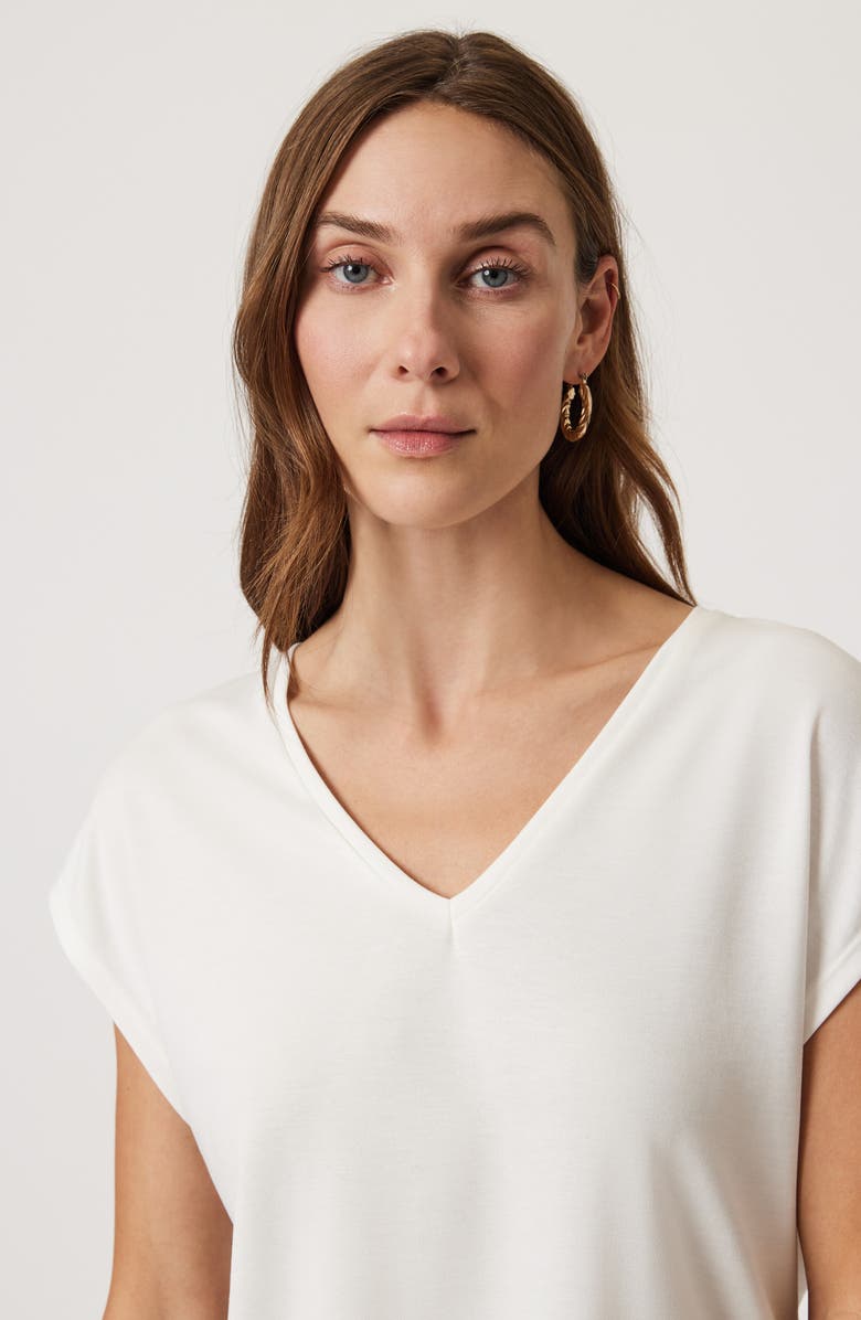 Mavi Jeans Dolman Sleeve V-Neck Top, Alternate, color, Antique White