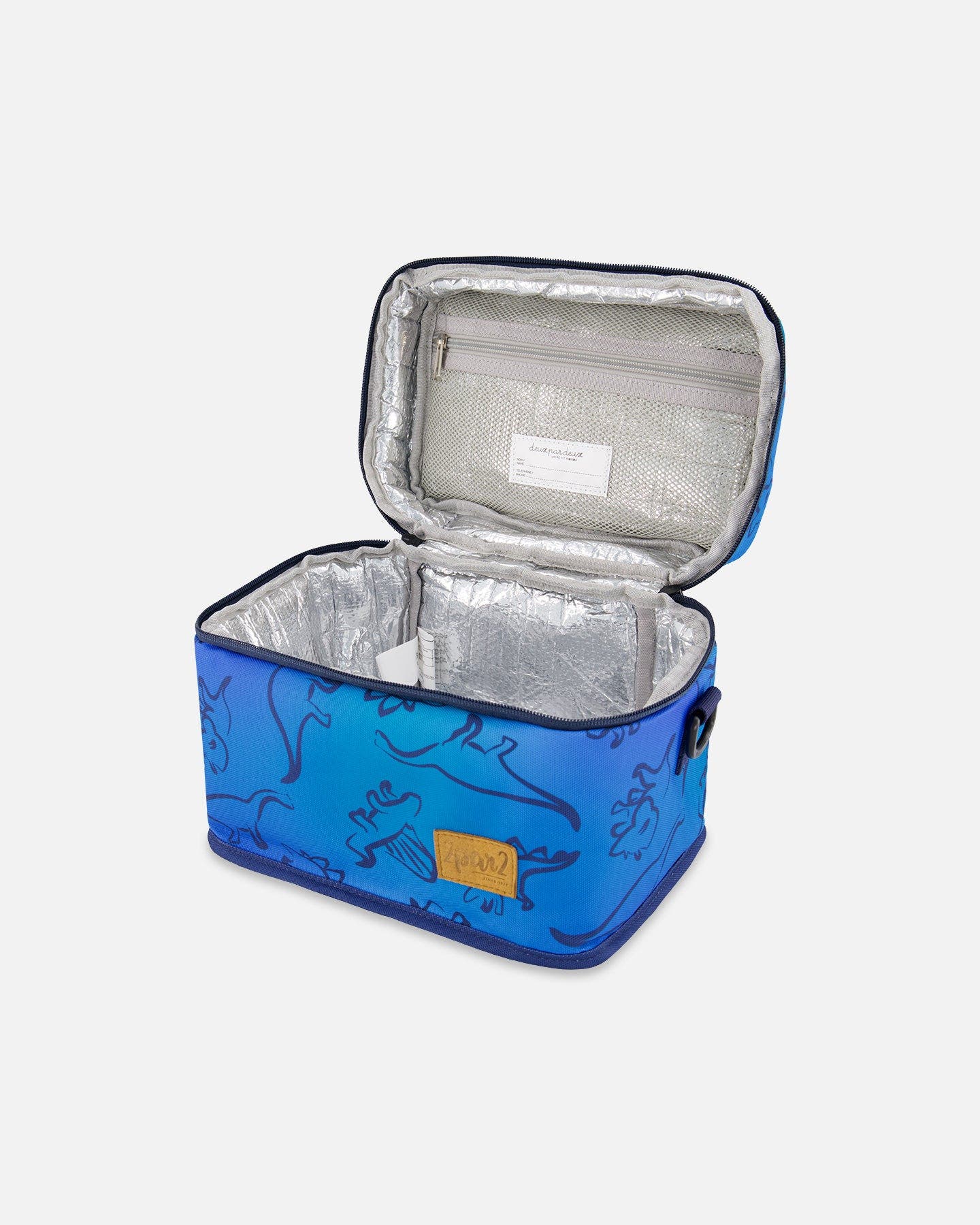 Deux par Deux Boy Lunch Box, Alternate, color, Blue Gradient Dinosaur