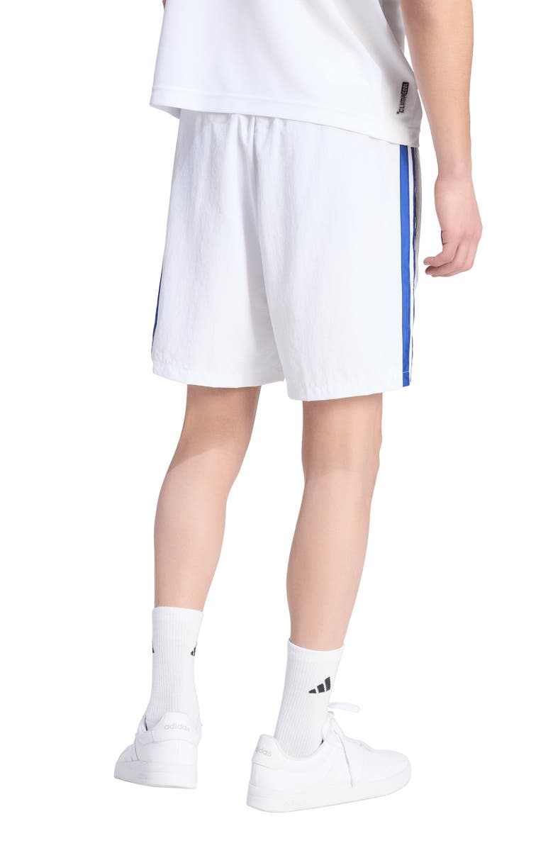 adidas Chelsea Essentials 3-Stripes Shorts, Alternate, color, White/ Ink/ Ink/ Ink