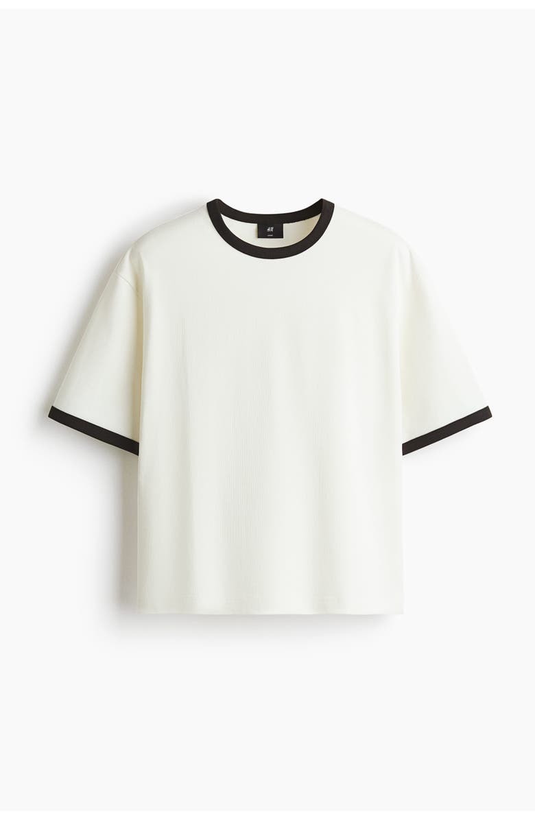H&M Loose-fit boxy t-shirt, Alternate, color, White