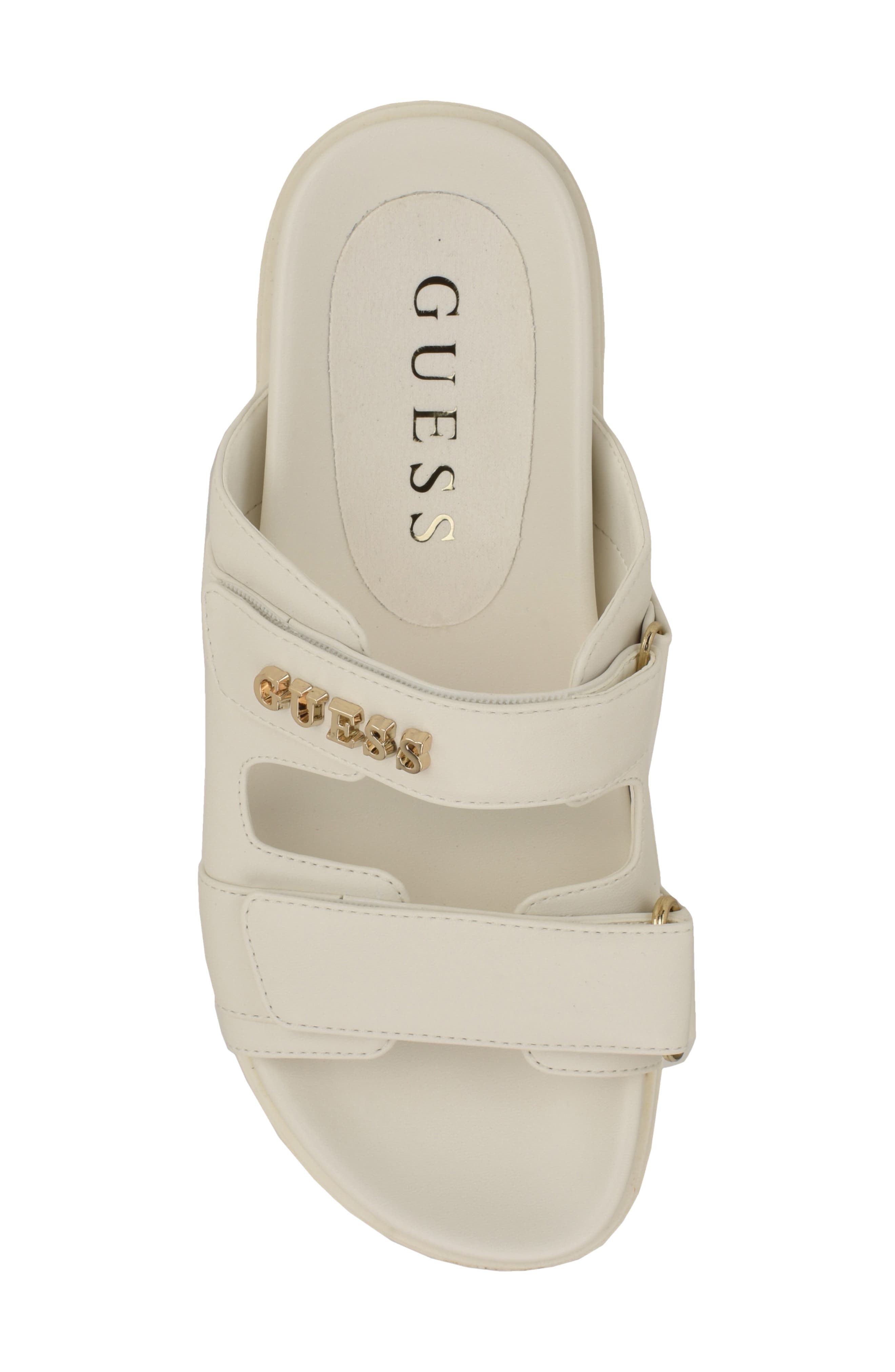 Faxon Platform Slide Sandal, Alternate, color, IVORY 150