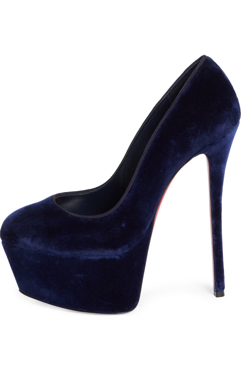 Christian Louboutin Dolly Alta Velvet Platform Pump, Alternate, color,