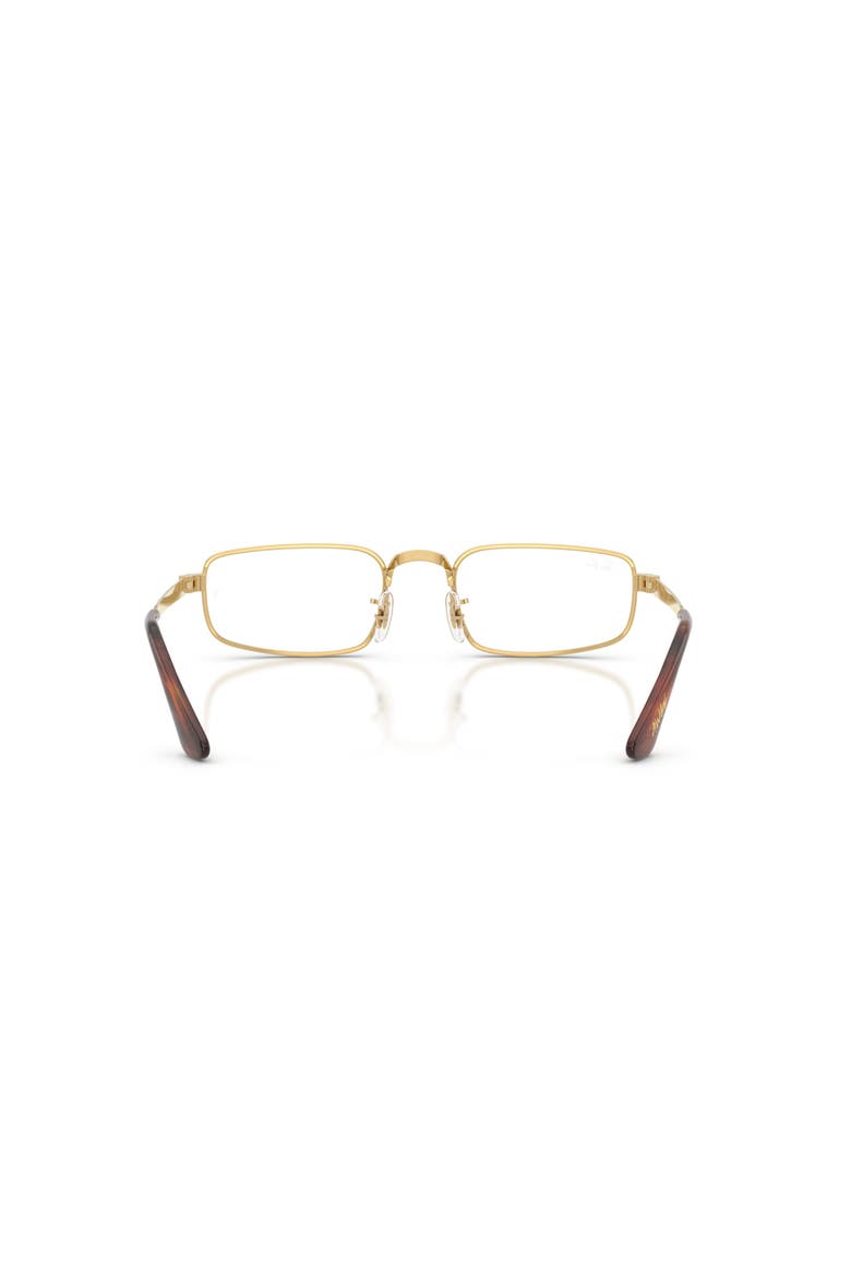 52mm Rectangle optical glasses, Alternate, color, Gold