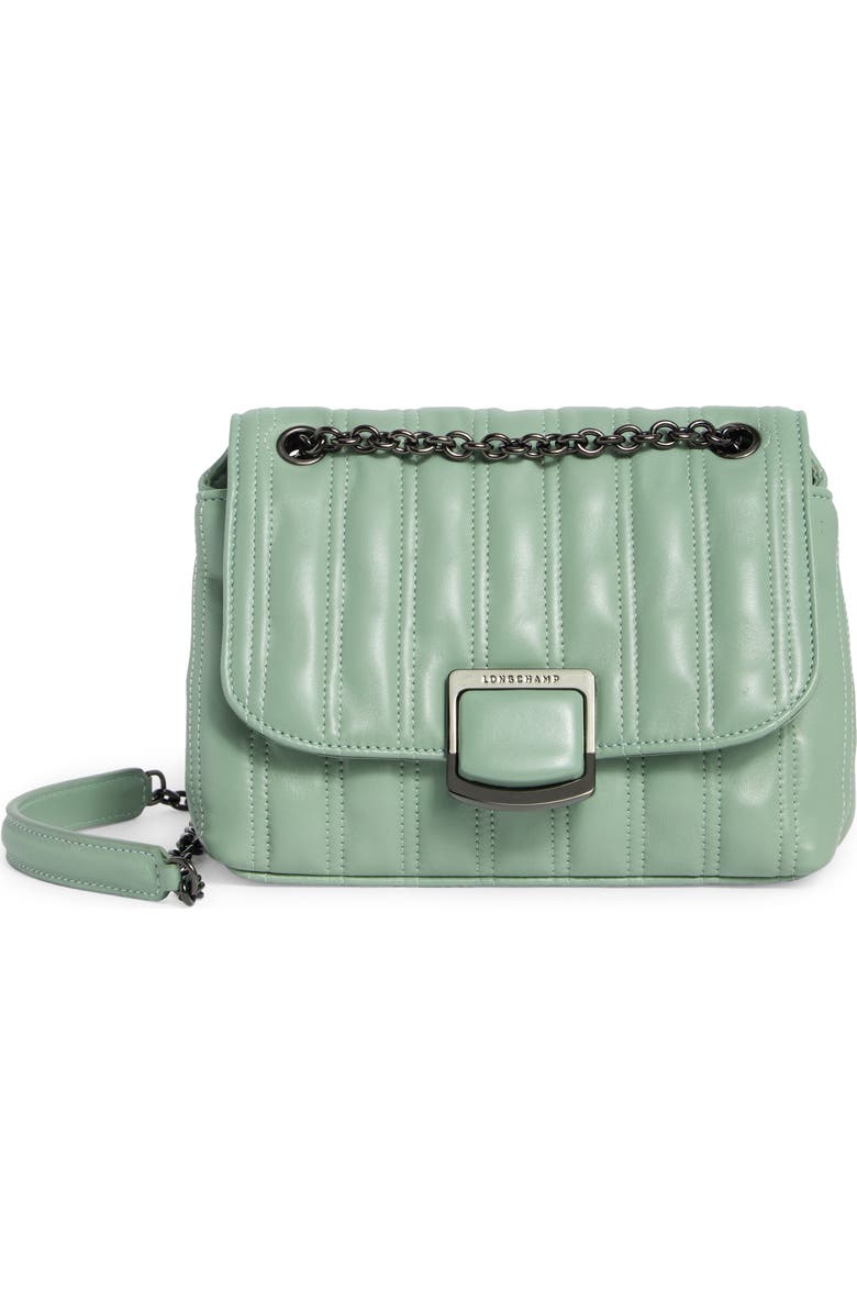 Longchamp Brioche Small Leather Shoulder Bag, Main, color, Powder
