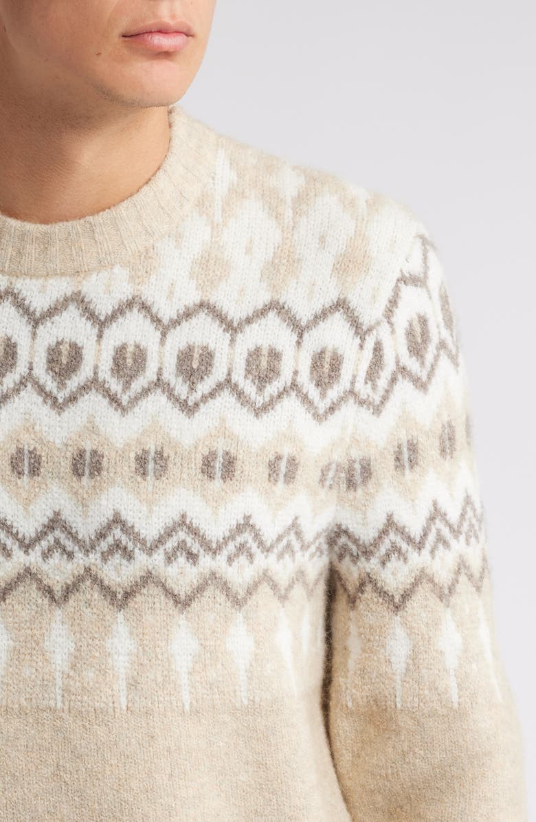 Treasure & Bond Fair Isle Jacquard Crewneck Sweater, Alternate, color,
