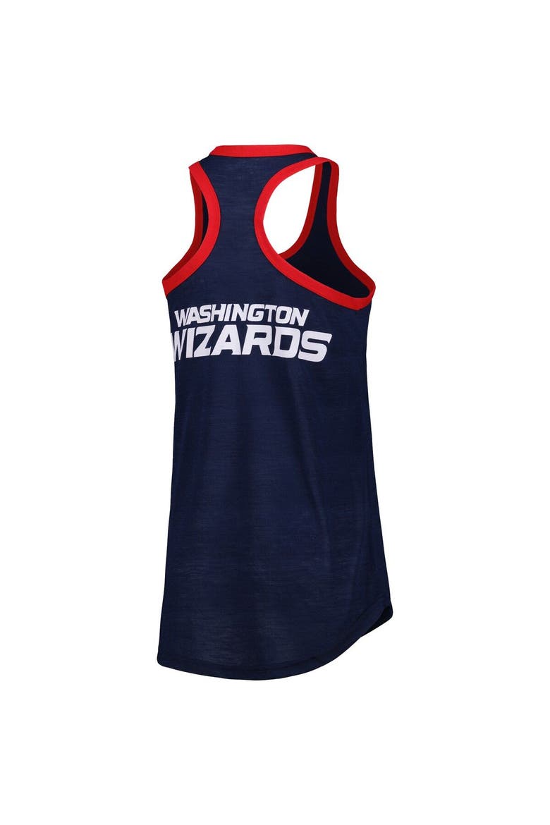 Women's G-III 4Her by Carl Banks Navy Washington Wizards Showdown Scoop-Neck Racerback Tank Top, Alternate, color, Navy
