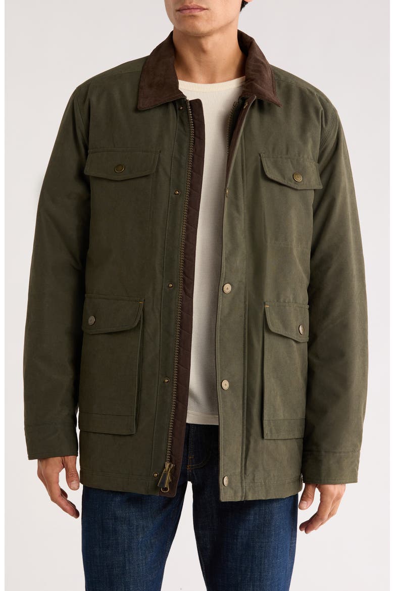 Insulated Barn Jacket, Main, color, OLIVE
