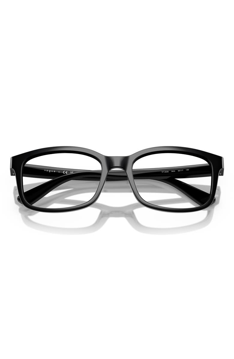 VOGUE 48mm Pillow Optical Glasses, Alternate, color, Black